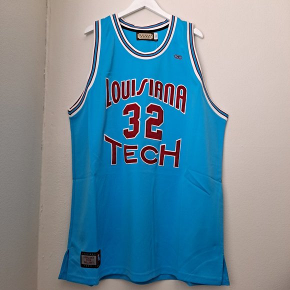 NWT Karl Malone #32 Louisiana Tech college throwback basketball jersey - Picture 1 of 10